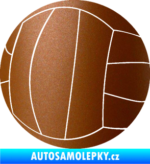 Samolepka Volejbalový míč 003 měděná metalíza