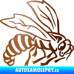 Samolepka Vosa 003 pravá měděná metalíza