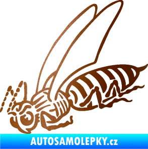 Samolepka Vosa 004 levá měděná metalíza