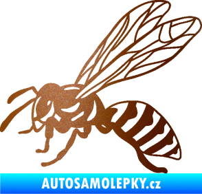Samolepka Vosa 006 levá měděná metalíza