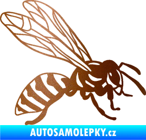 Samolepka Vosa 006 pravá měděná metalíza