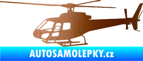 Samolepka Vrtulník 002 levá helikoptéra měděná metalíza