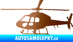 Samolepka Vrtulník 007 levá helikoptéra měděná metalíza