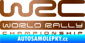 Samolepka WRC -  World Rally Championship měděná metalíza
