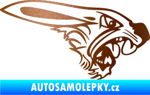 Samolepka Zajíc pravá měděná metalíza