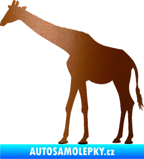 Samolepka Žirafa 002 levá měděná metalíza