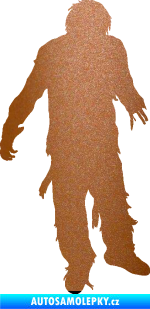Samolepka Zombie 001 pravá měděná metalíza