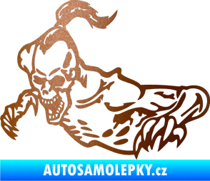 Samolepka Zombík levá měděná metalíza