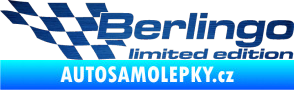 Samolepka Berlingo limited edition levá škrábaný kov modrý
