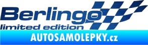 Samolepka Berlingo limited edition pravá škrábaný kov modrý