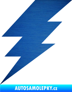 Samolepka Blesk 001 elektřina škrábaný kov modrý