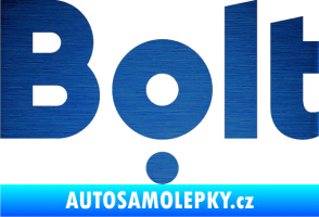 Samolepka Bolt - taxi škrábaný kov modrý