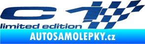 Samolepka C1 limited edition pravá škrábaný kov modrý