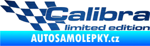 Samolepka Calibra limited edition levá škrábaný kov modrý