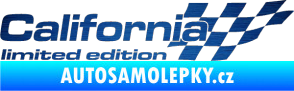 Samolepka California limited edition pravá škrábaný kov modrý