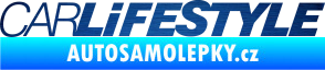 Samolepka Car Life Style škrábaný kov modrý