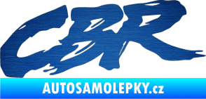 Samolepka CBR 003 škrábaný kov modrý