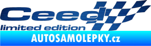Samolepka Ceed limited edition pravá škrábaný kov modrý
