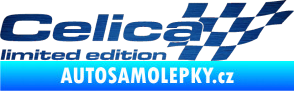 Samolepka Celica limited edition pravá škrábaný kov modrý