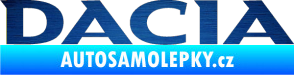 Samolepka Dacia 001 škrábaný kov modrý