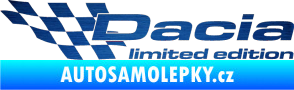 Samolepka Dacia limited edition levá škrábaný kov modrý
