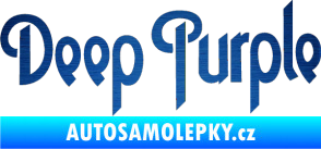 Samolepka Deep Purple škrábaný kov modrý