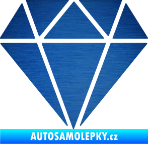 Samolepka Diamant 001 škrábaný kov modrý