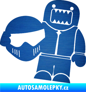 Samolepka Domo 014 levá Stig škrábaný kov modrý
