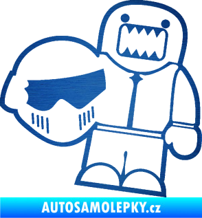 Samolepka Domo 015 pravá  Stig škrábaný kov modrý