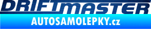 Samolepka Drift master nápis škrábaný kov modrý