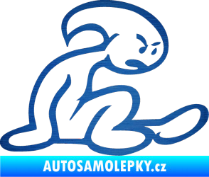 Samolepka El nino pravá škrábaný kov modrý