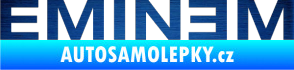 Samolepka Eminem škrábaný kov modrý