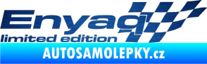 Samolepka Enyaq limited edition pravá škrábaný kov modrý