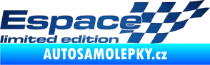 Samolepka Espace limited edition pravá škrábaný kov modrý
