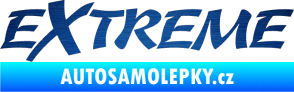 Samolepka Extreme 003 škrábaný kov modrý