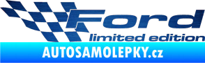 Samolepka Ford limited edition levá škrábaný kov modrý