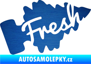 Samolepka Fresh 001 škrábaný kov modrý