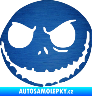 Samolepka Halloween 011 levá škrábaný kov modrý