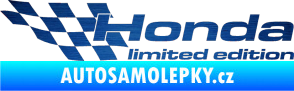 Samolepka Honda limited edition levá škrábaný kov modrý