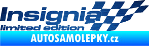 Samolepka Insignia limited edition pravá škrábaný kov modrý