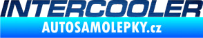 Samolepka Intercooler škrábaný kov modrý
