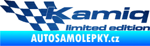 Samolepka Kamiq limited edition levá škrábaný kov modrý