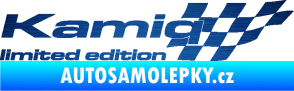 Samolepka Kamiq limited edition pravá škrábaný kov modrý