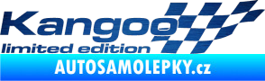 Samolepka Kangoo limited edition pravá škrábaný kov modrý
