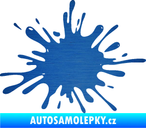 Samolepka Kaňka 002 levá škrábaný kov modrý