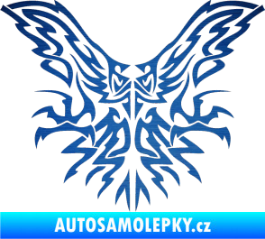 Samolepka Kapota 037 tatto dravec škrábaný kov modrý