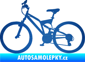 Samolepka Kolo 003 levá škrábaný kov modrý