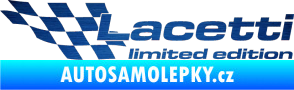 Samolepka Lacetti limited edition levá škrábaný kov modrý