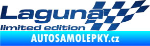 Samolepka Laguna limited edition pravá škrábaný kov modrý