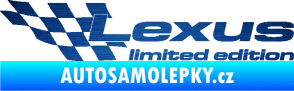 Samolepka Lexus limited edition levá škrábaný kov modrý